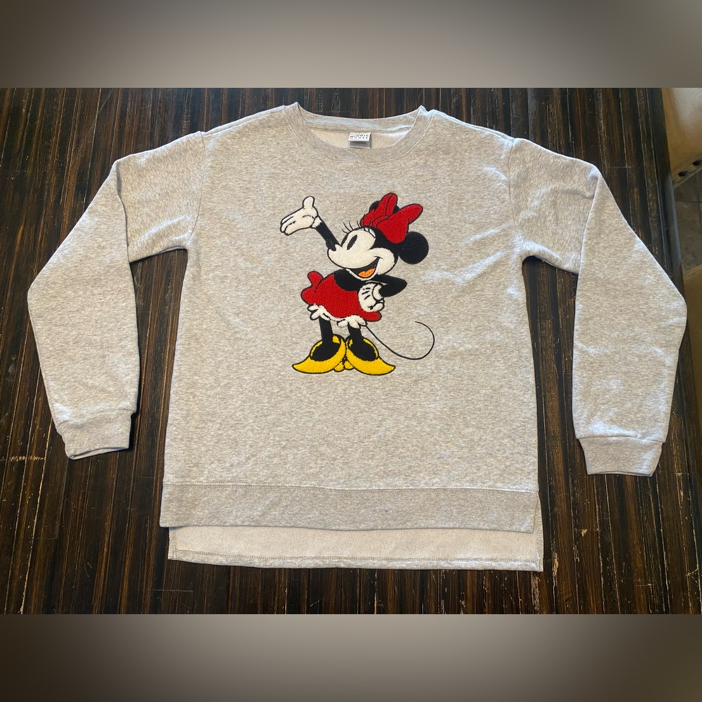 Disney Gray Minnie Mouse Long Sleeve